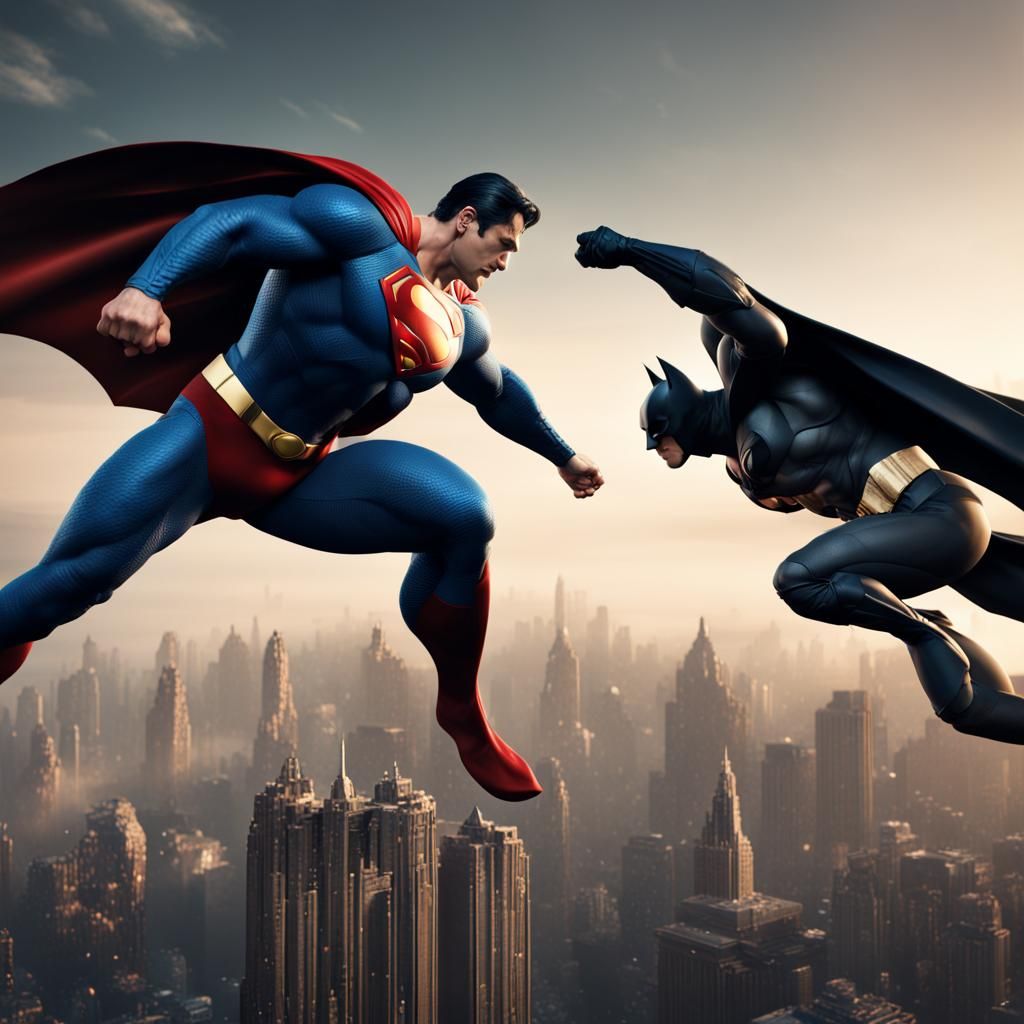Superman and Batman: Detailed Fantasy Concept Art