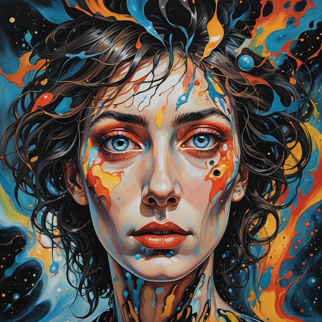 Surreal Portrait Inspired by Magritte's Dreamlike Art