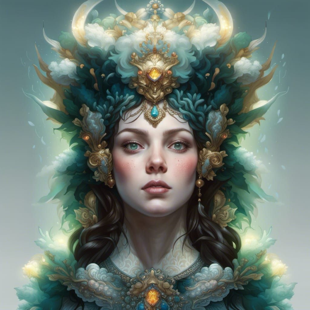 Dacian Queen Portrait in Hyperdetailed Fantasy Art