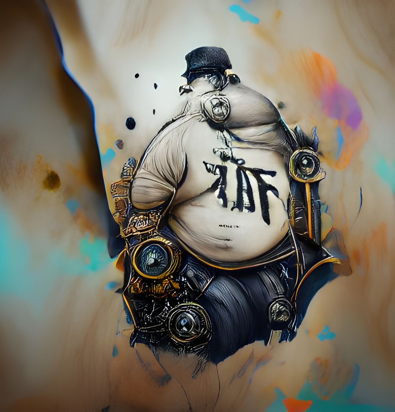 Steam punk fat guy