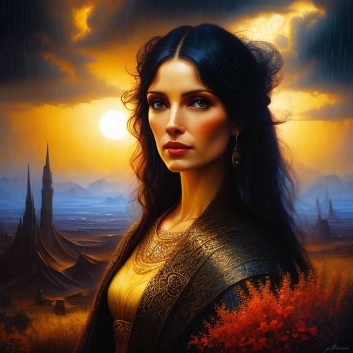 Fantasy Rainstorm in Rich Oils