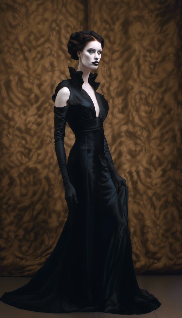 Madame X: A Hyperrealistic Party Scene