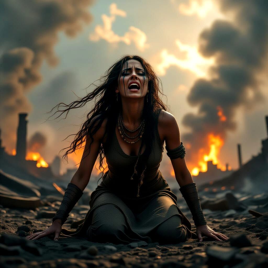 Mother Nature Cries Out Amidst Apocalyptic Earth Damage