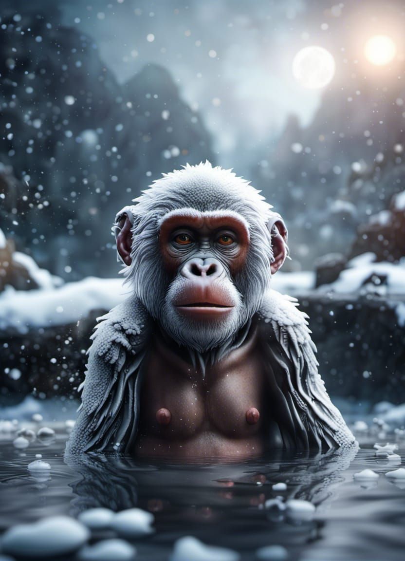 Hot spring ape