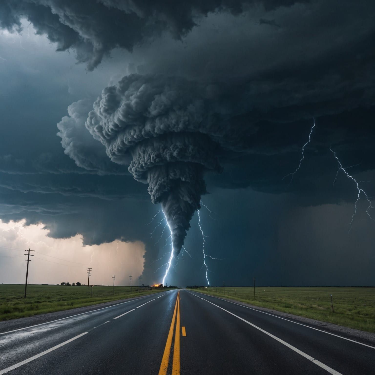 Destructive Tornado Tears Through Desert Highway in Apocalyp...