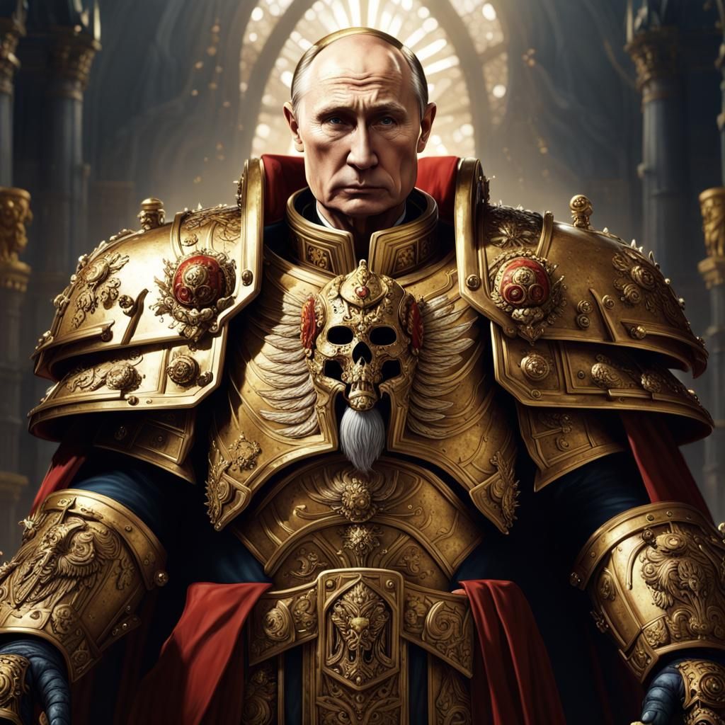 God Emperor of Mankind in Golden Armor