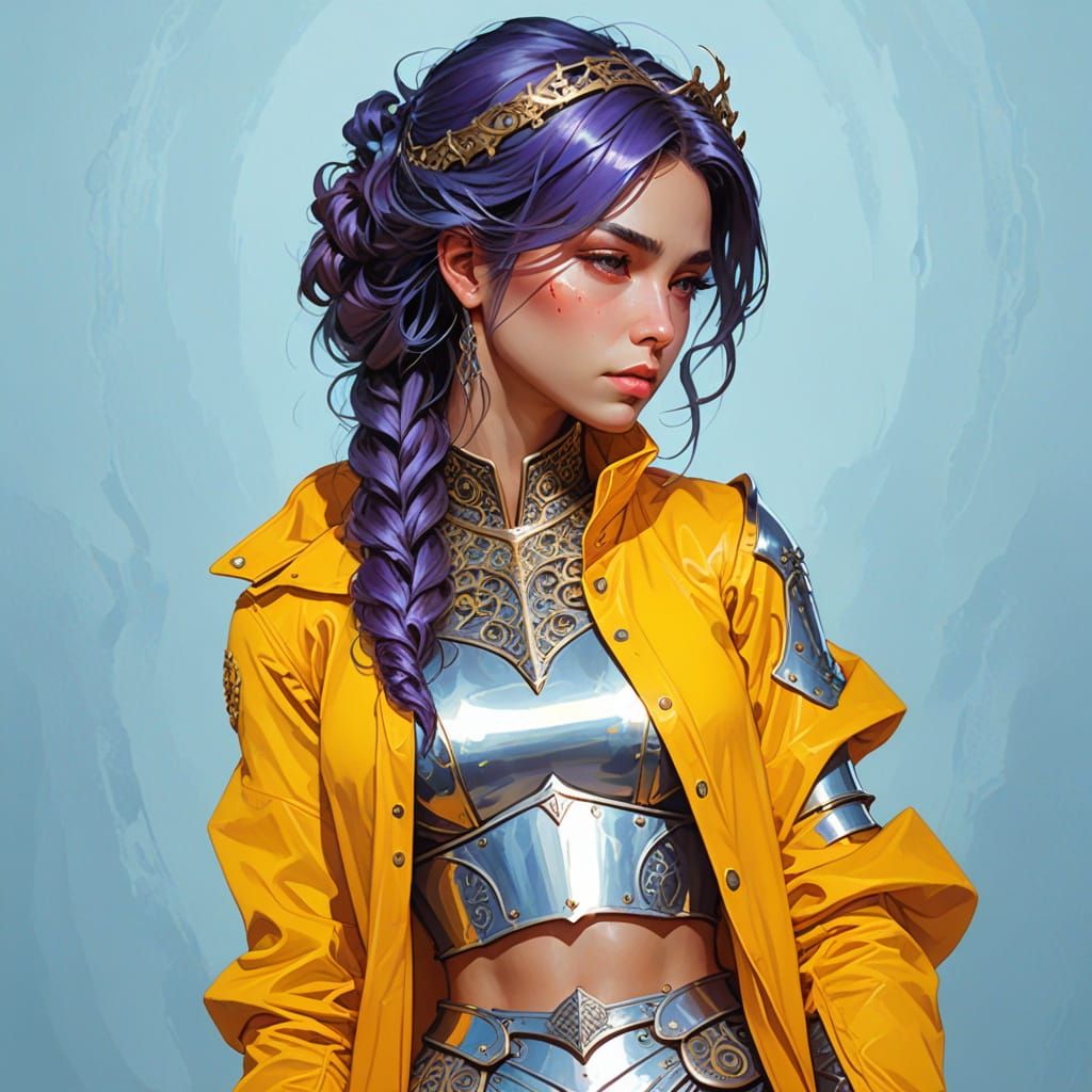 Knight's Battle Readiness: Concept Art Portrait