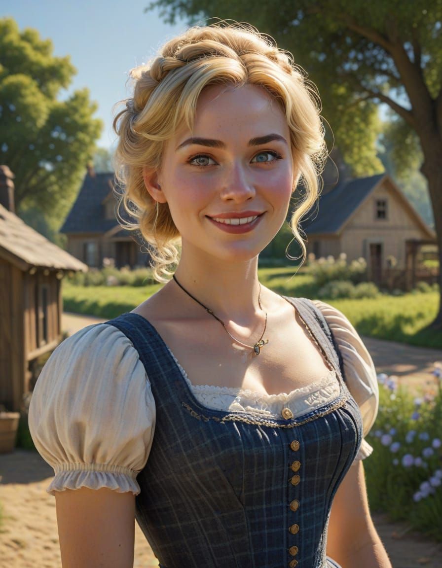Stunning 1890's Homesteader Portrait, Pixar Style