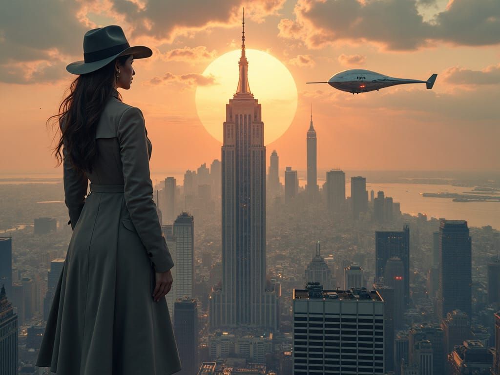 Retro-Futuristic Manhattan of 1999 in Alternate History