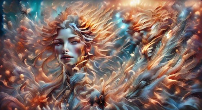 Ethereal Big Flowers Deal with Ice Magic