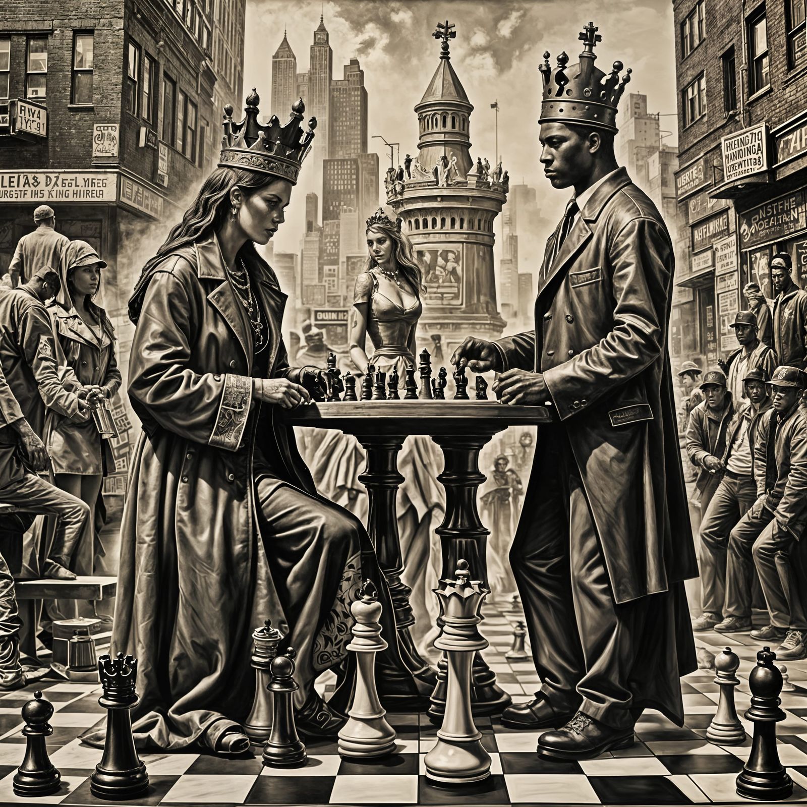 Chess Kings and Queens: A Gangland Game