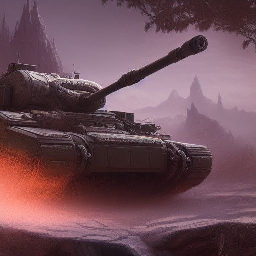 Tank: Detailed Matte Painting in Deep Color