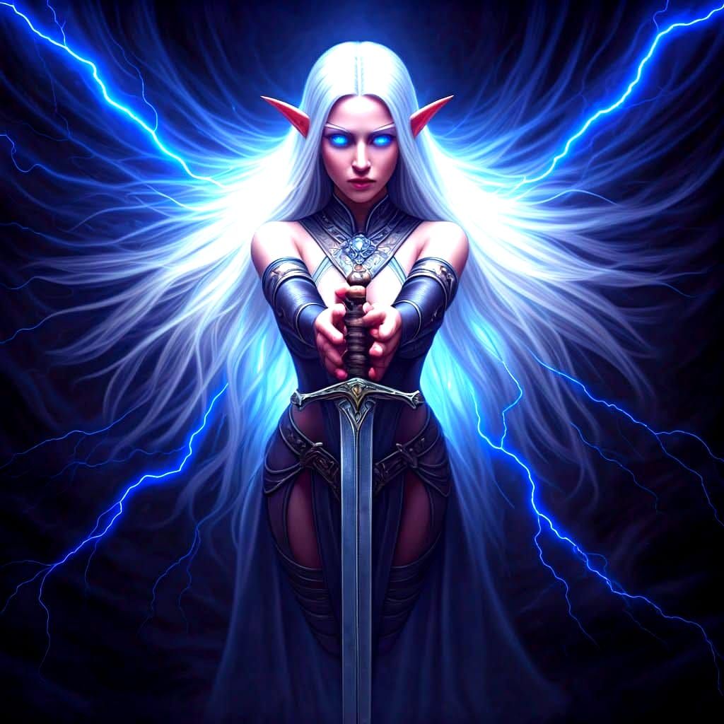 Epic Elf in Lightning Storm Film Still