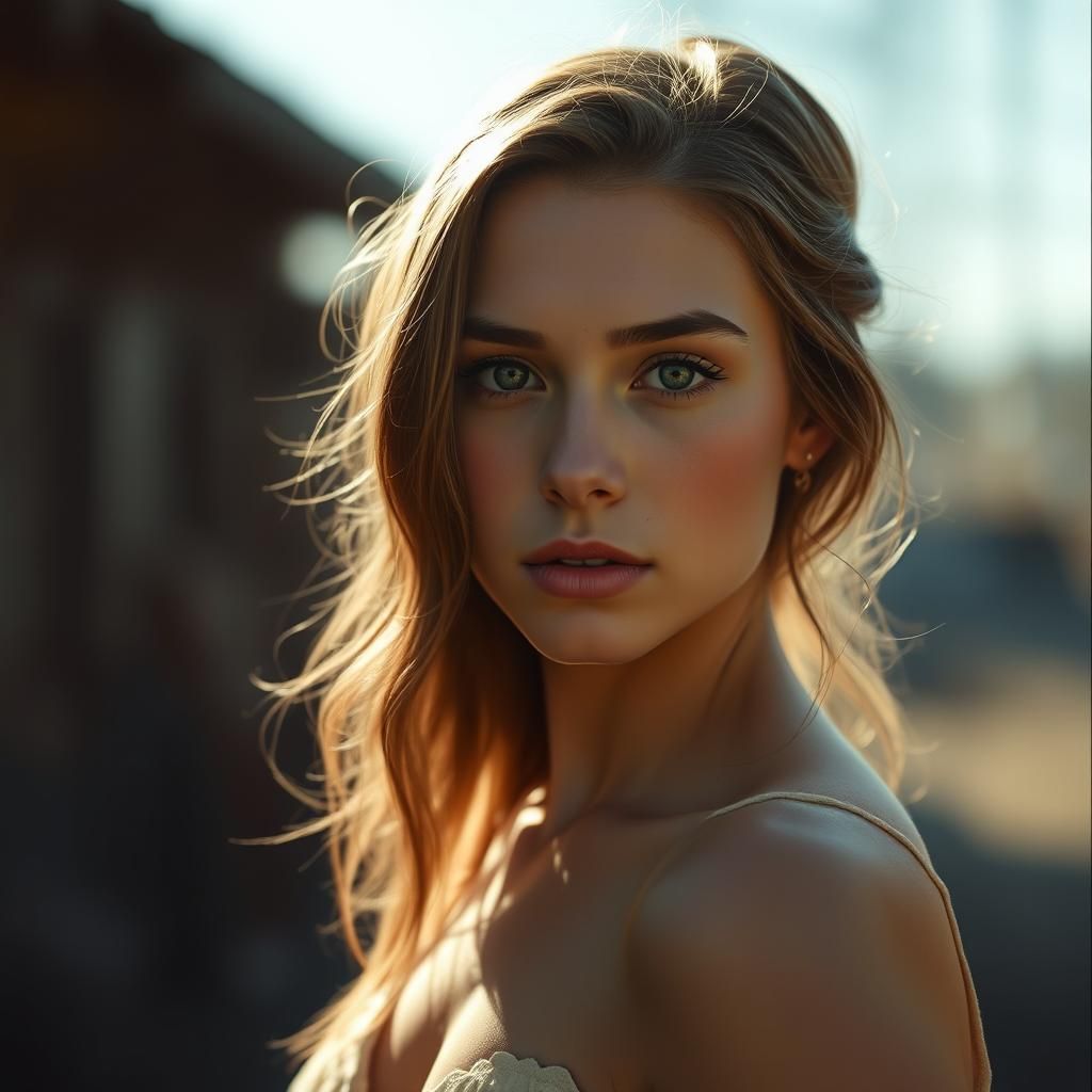 Cinematic Portrait of Emma in Golden Light