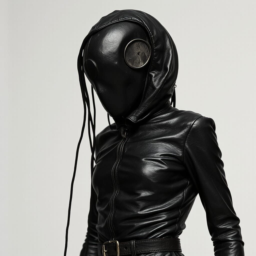 Dramatic Leather Texture with Eerie Rick Owens Influence