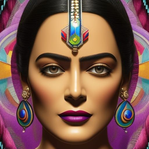 Psychedelic Dodecahedron in Photorealistic 3D Style