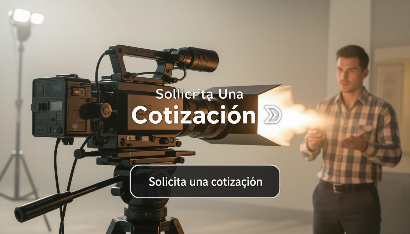 Modern Website CTA Button "Solicita una cotización"