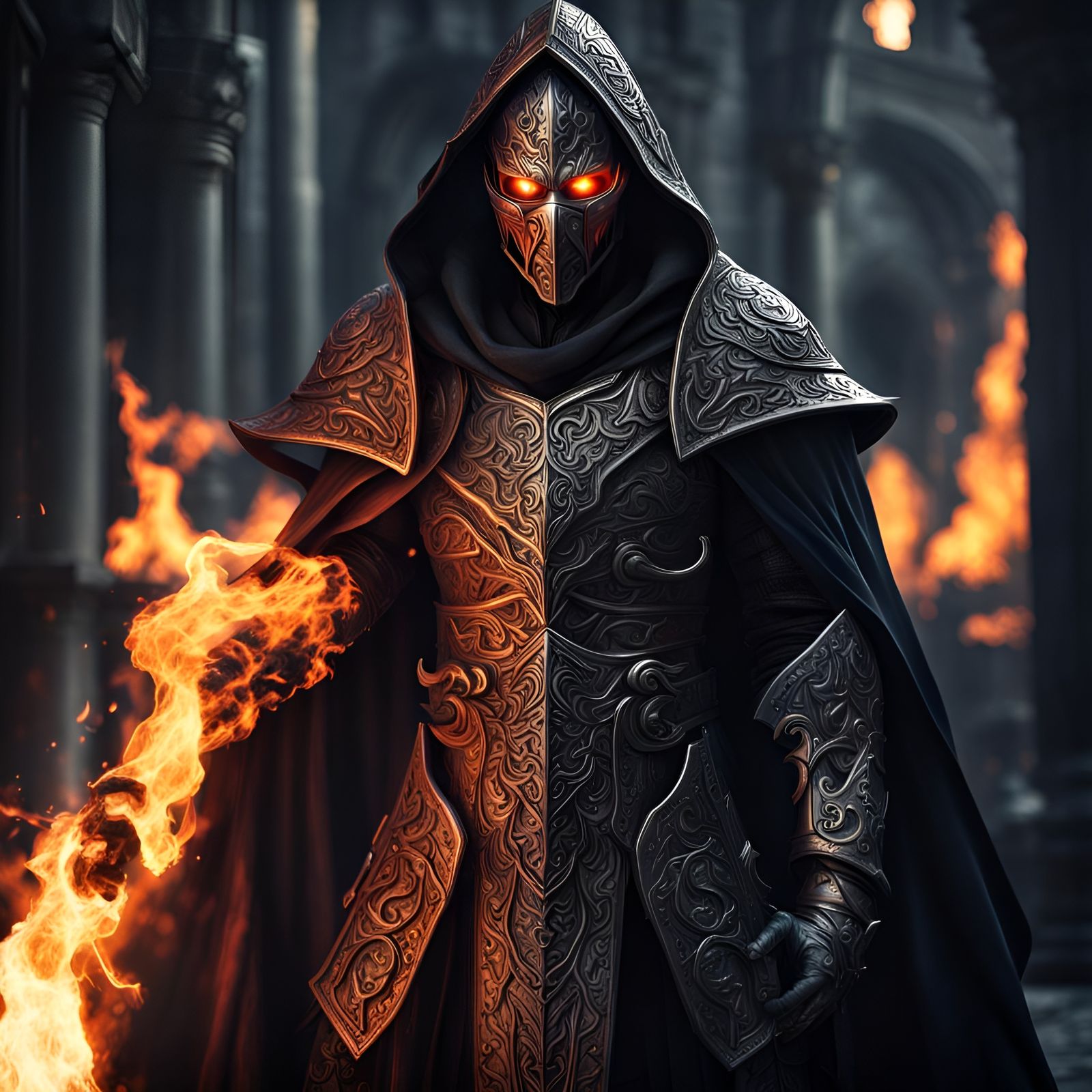 Masked Fire Wielding