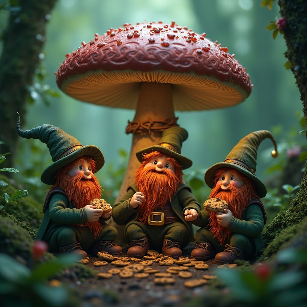 Mystical Leprechauns Feast on Emerald Forest Cookies