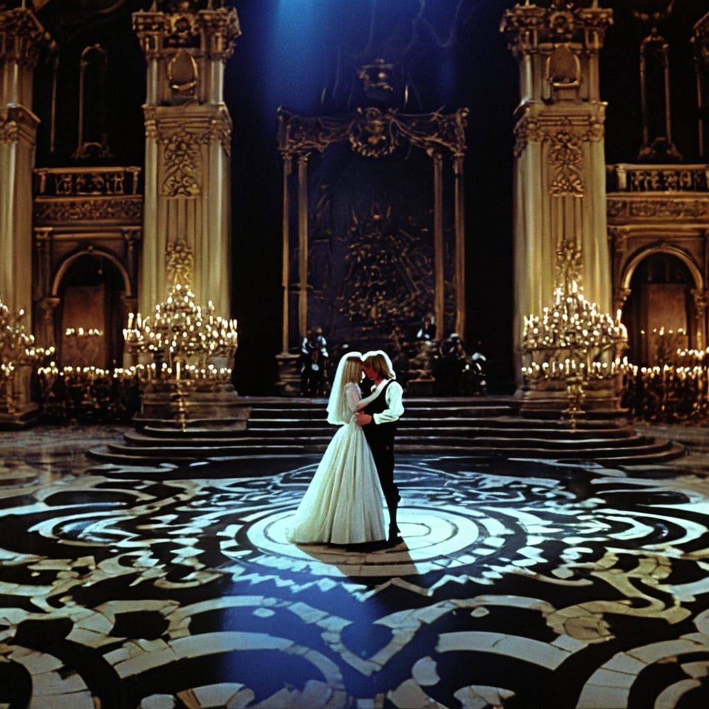 Sarah and King Jareth Dance in Labyrinth Ballroom