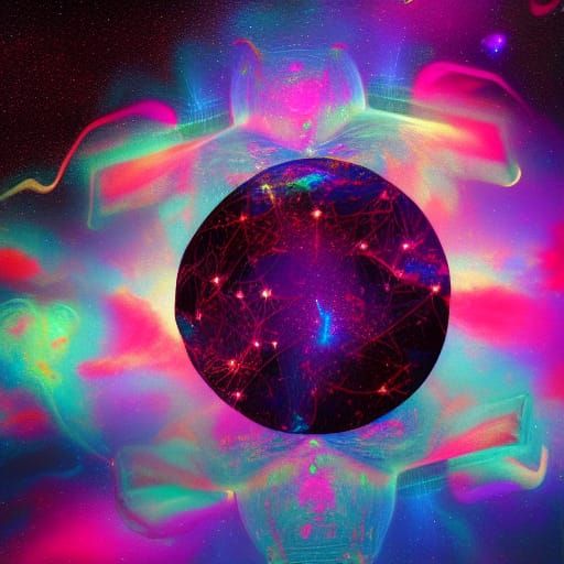 Holographic Cosmic Universe by Pablo Amaringo