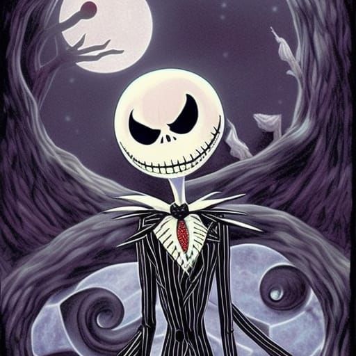 Nightmare Before Christmas in Anime Style