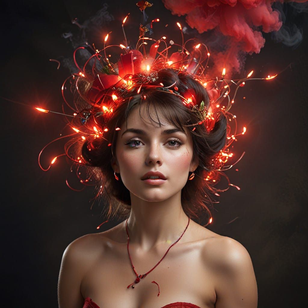 Abstract Art Piece with Vibrant Colors