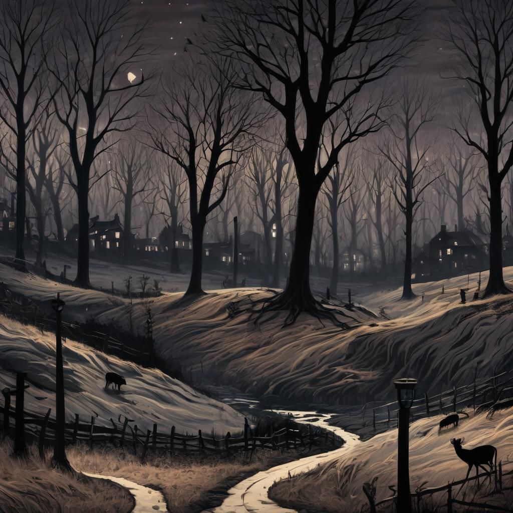 Grimdark Image in Dark Gothic Style