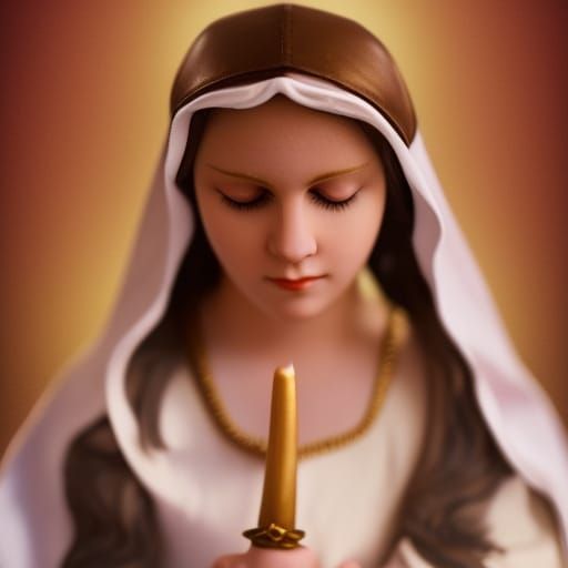 Madonna's Regret: A Detailed Art Nouveau Portrait