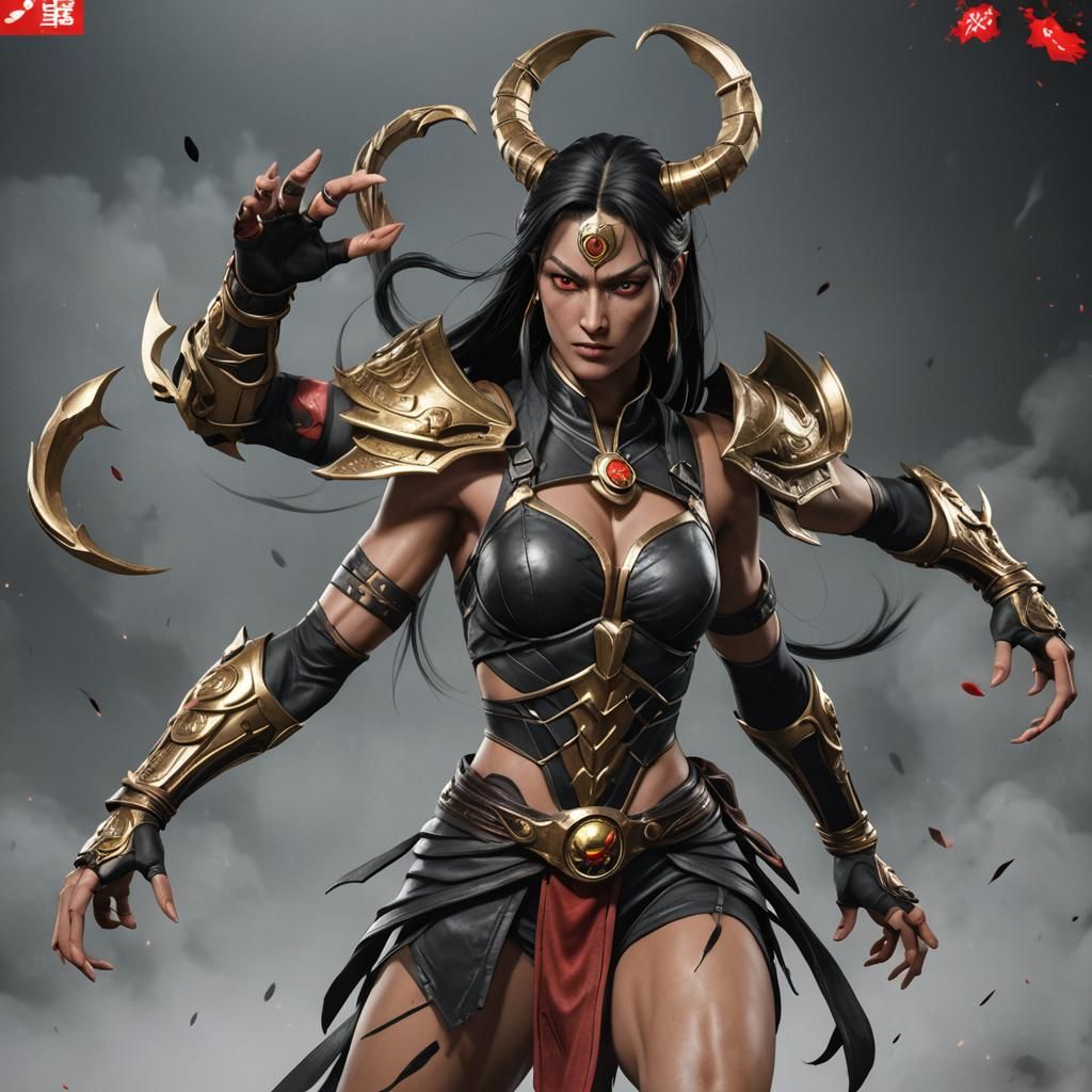 Sheeva from Mortal Kombat: Detailed 3D Anime Art