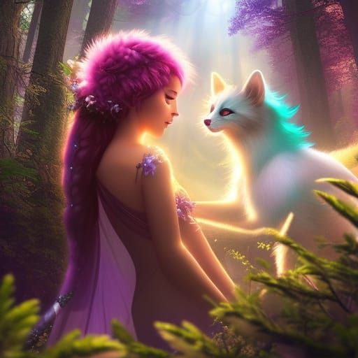 Furry Mythological Hybrid in Detailed Matte Painting