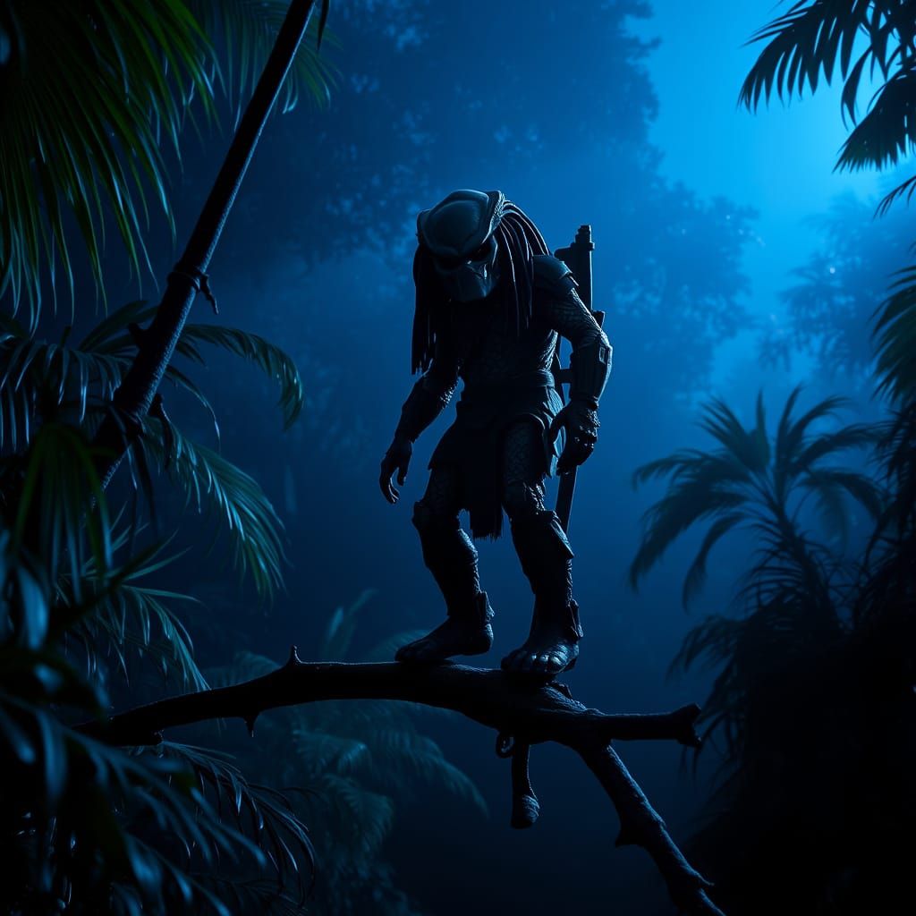 Predator in Jungle Twilight