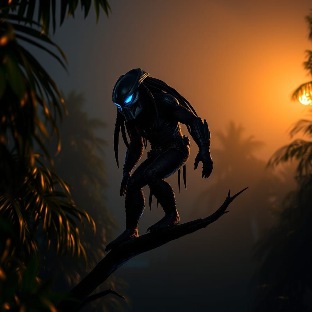 Predator in Jungle Twilight