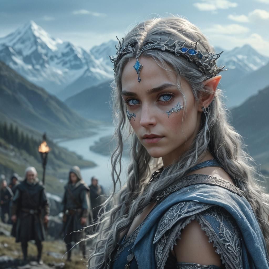 Mysterious Elf Portrait in Photorealistic Style