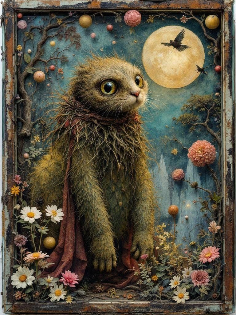 B is a B Filled with Otherworldly Life Charred and Rusty Row...