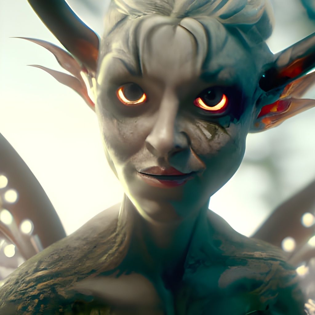 Enchanting Forest Faerie with Shimmering Wings