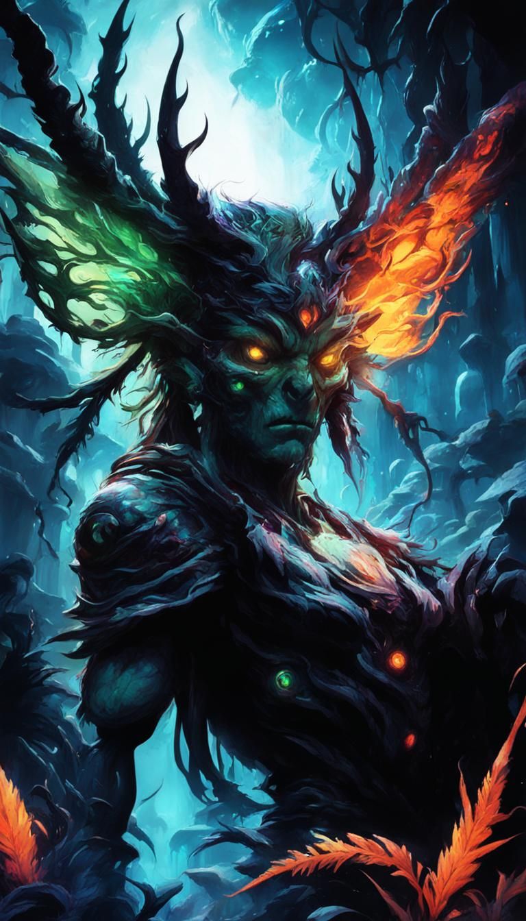 Alien Shaman in Extraterrestrial Swamp: Manga Concept Art