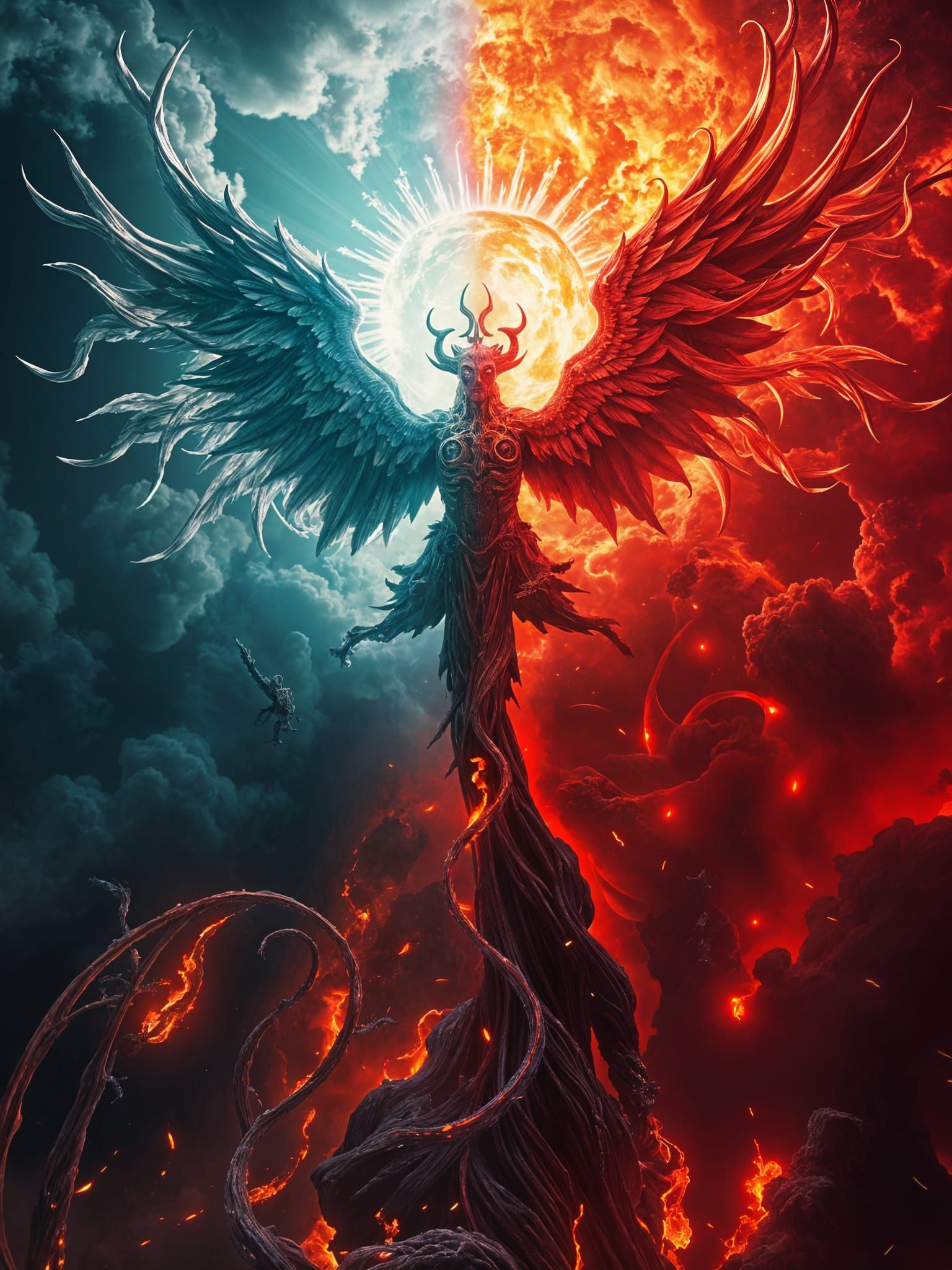 Epic Surrealist Masterpiece: Heaven and Hell in Hyper-Realis...