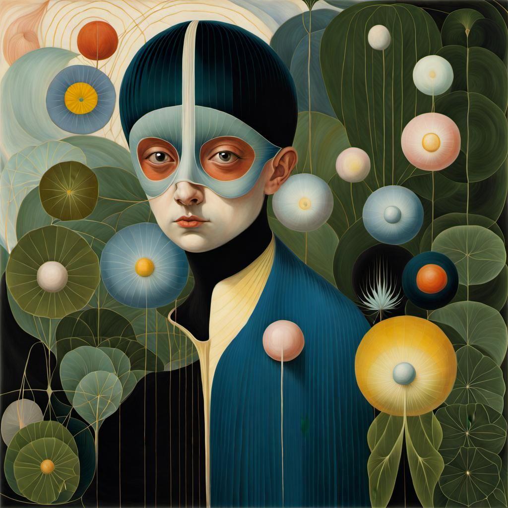 Abstract Natural Colors in Style of Hilma af Klint