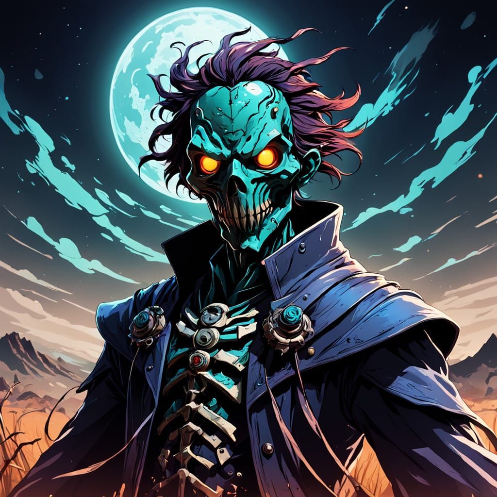 Lovecraftian Eldritch Horror as Dark Anime Scarecrows
