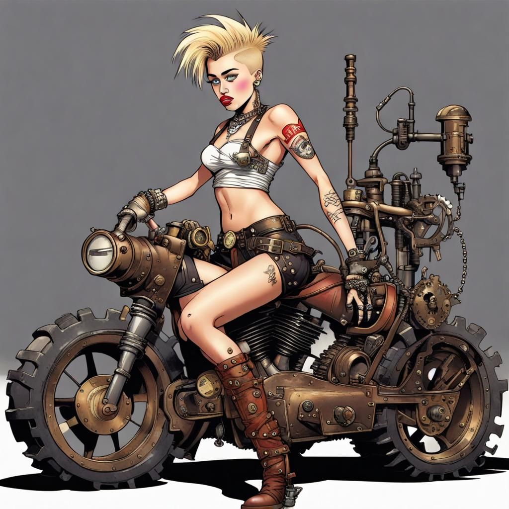 Steampunk Tank Girl with a Pop Star Twist