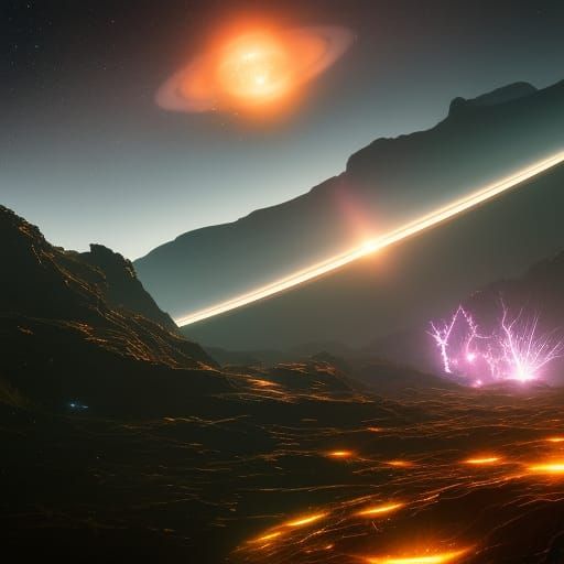 Bioluminescent Planets and Galaxies in Space