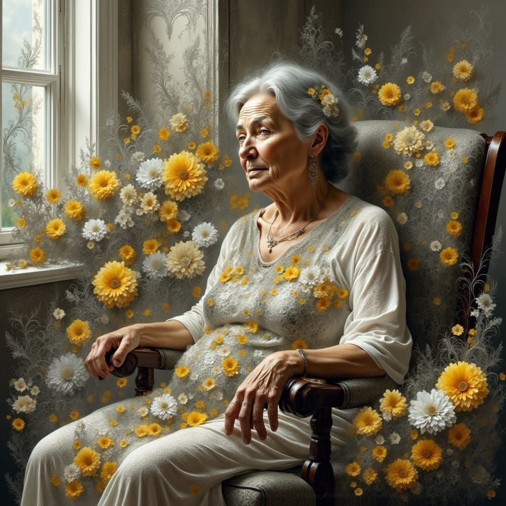 Renaissance Woman in a Sunny Room