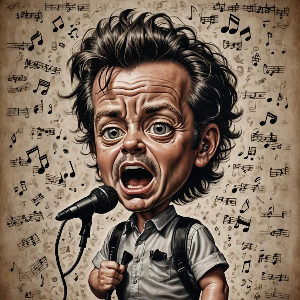 Hyperrealistic Baby John Mellencamp Singing