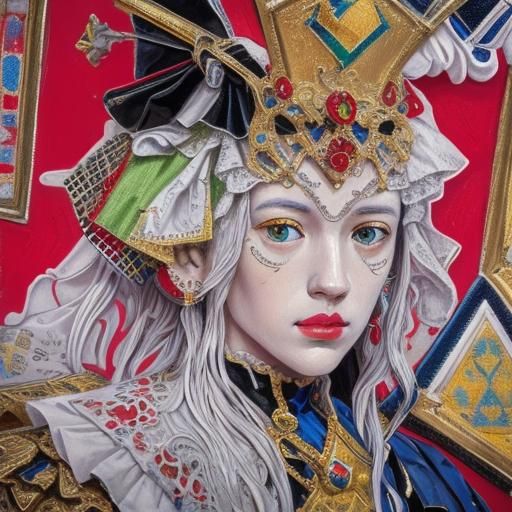 Abstract Geometric Composition in Mondrian Style