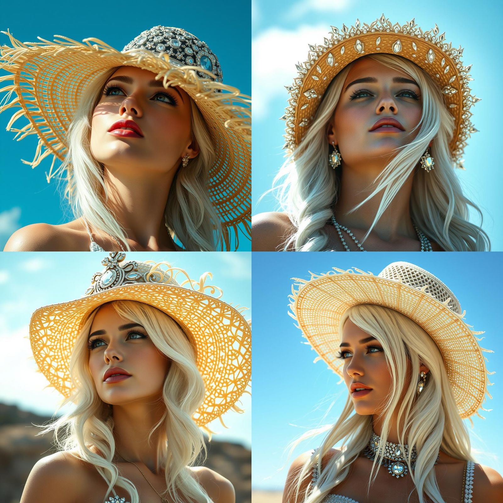 Woman in Jewel Hat, Digital Matte Painting