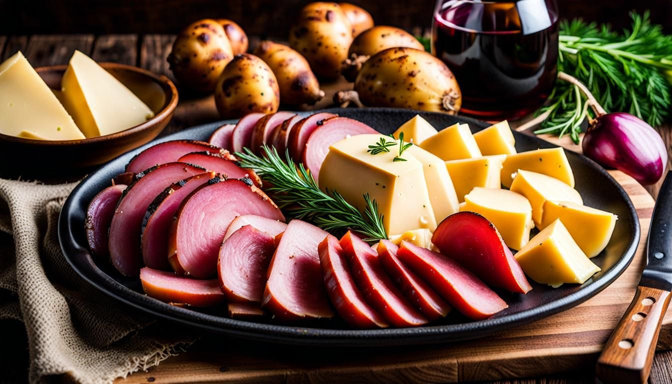Swiss Alps-Inspired Winter Feast with Melted Raclette Cheese