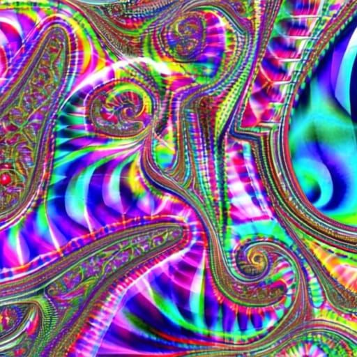 That image is a powerful example of DeepDream art, a form of...