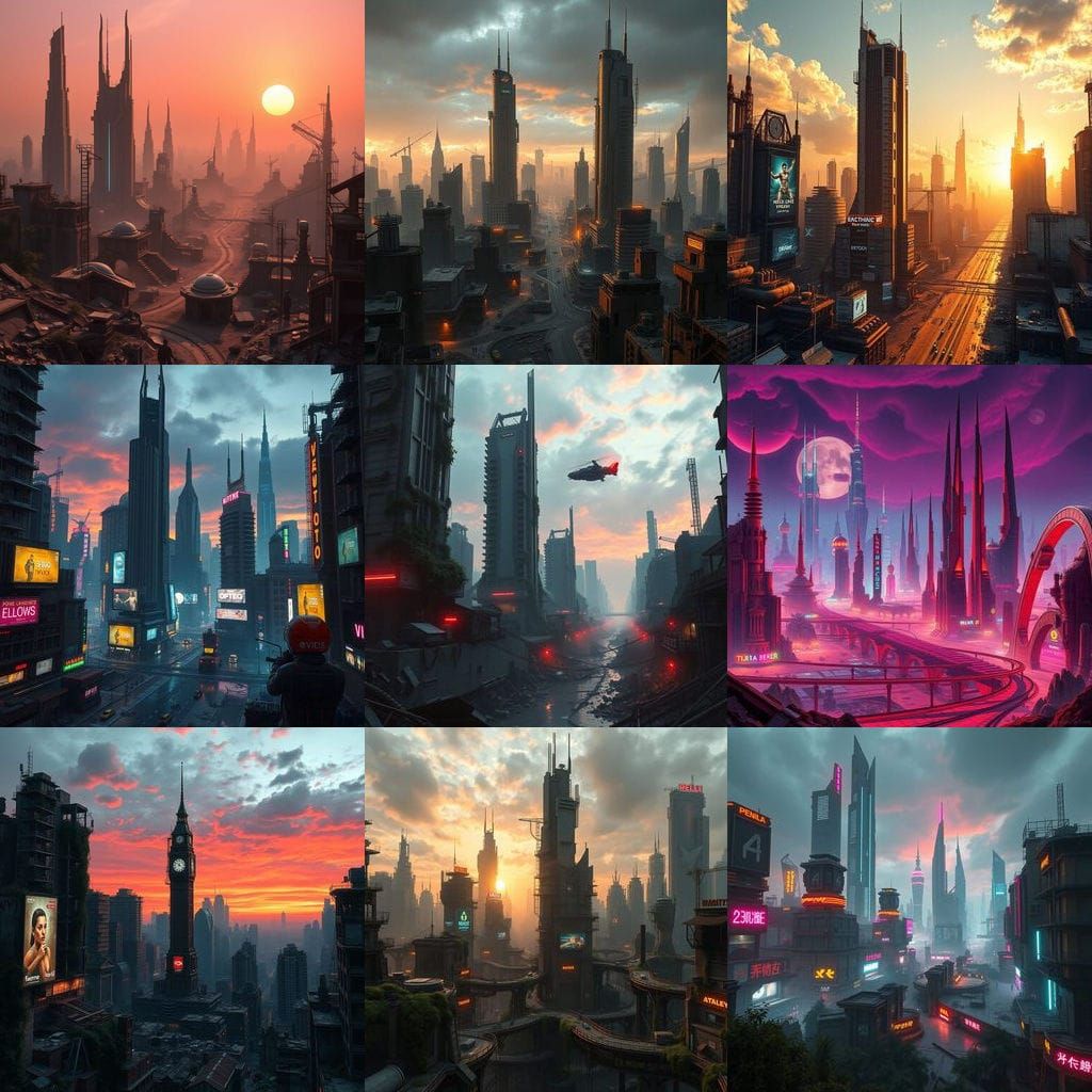 Surreal Postapocalyptic Metropolis