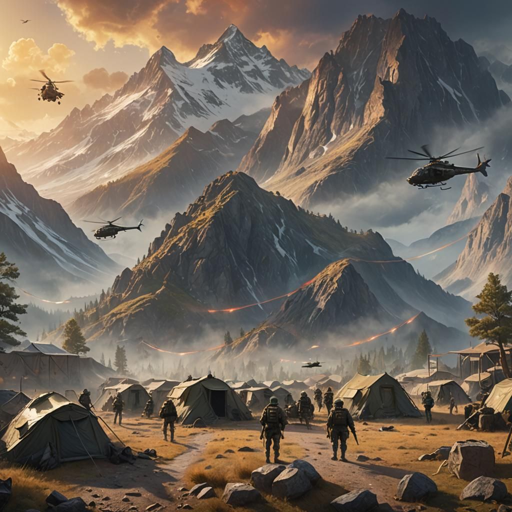 Mountain Camp Departure: A Matte Painting in Unreal Engine